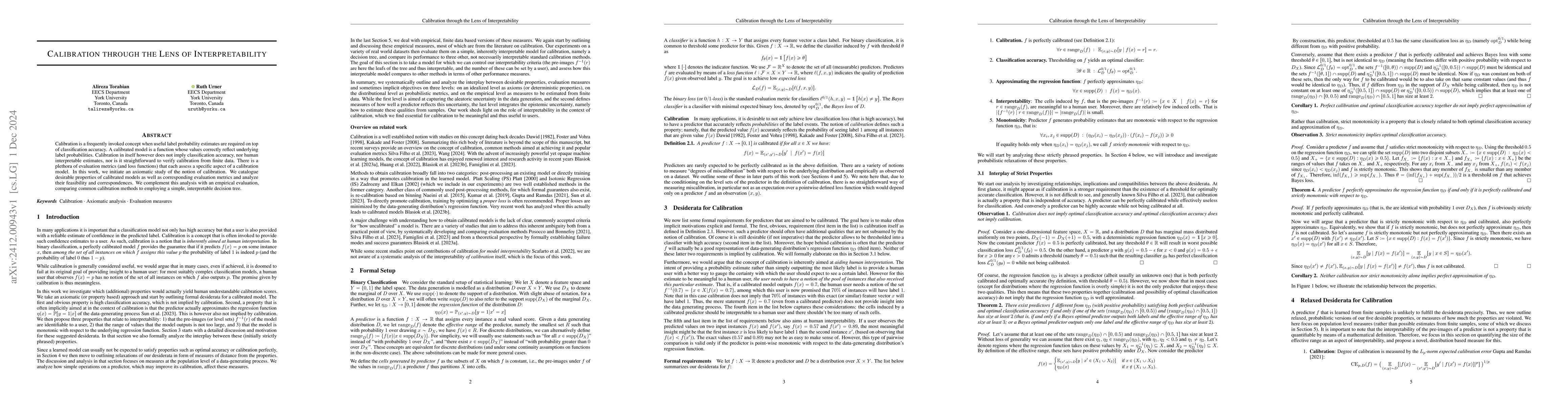 Thumbnail for Calibration through the Lens of Interpretability