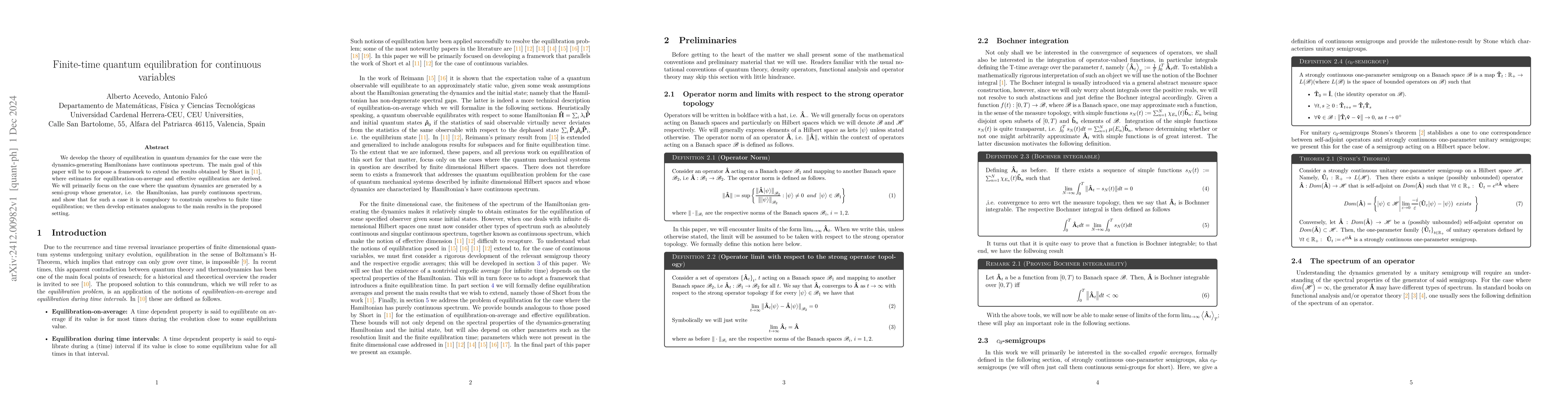 Thumbnail for Finite-time quantum equilibration for continuous variables