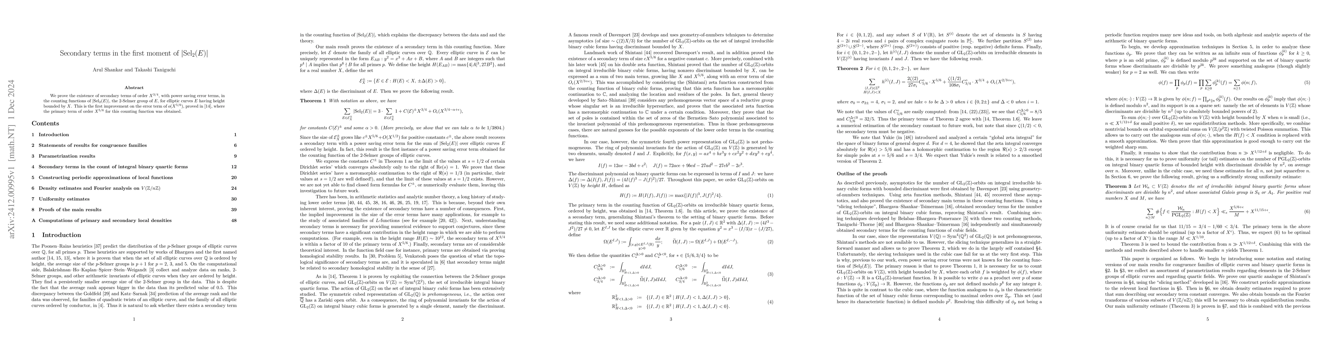 Thumbnail for Secondary terms in the first moment of $|{\rm Sel}_2(E)|$