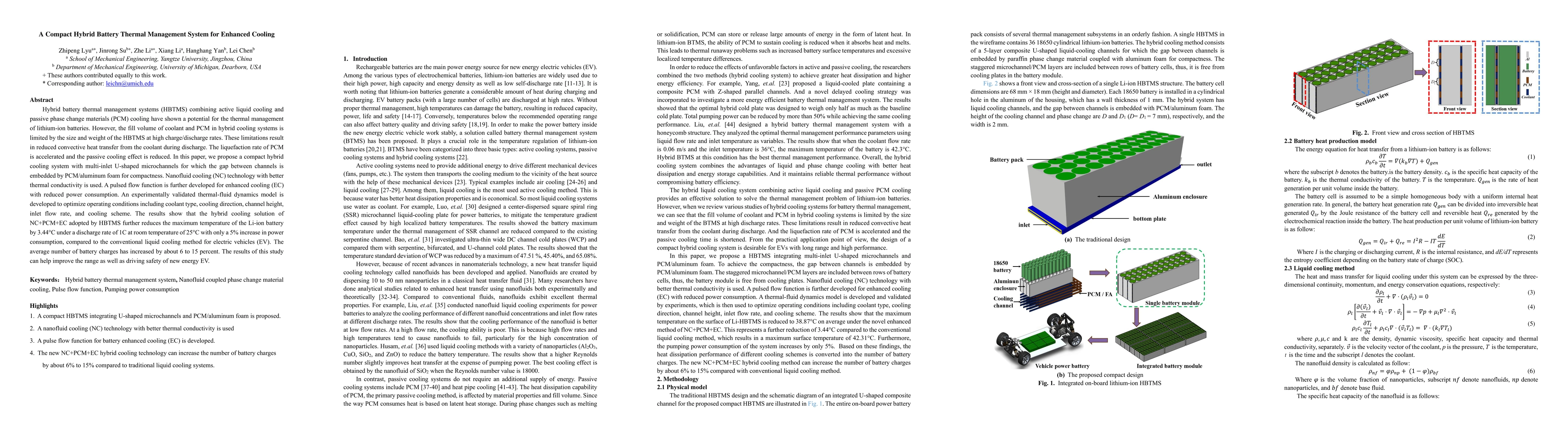 Thumbnail for A Compact Hybrid Battery Thermal Management System for Enhanced Cooling