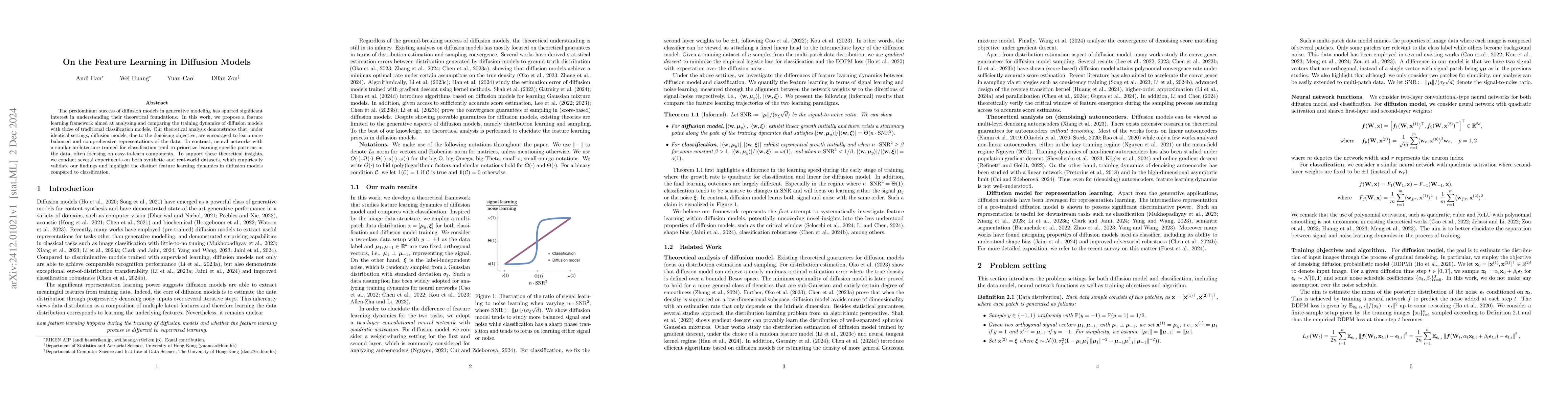 Thumbnail for On the Feature Learning in Diffusion Models