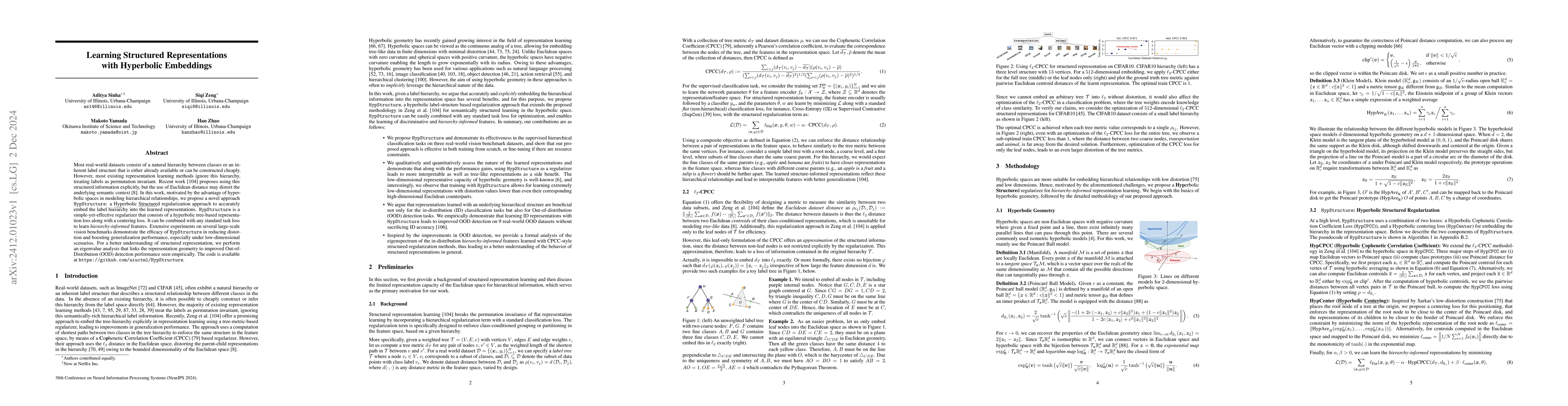 Thumbnail for Learning Structured Representations with Hyperbolic Embeddings