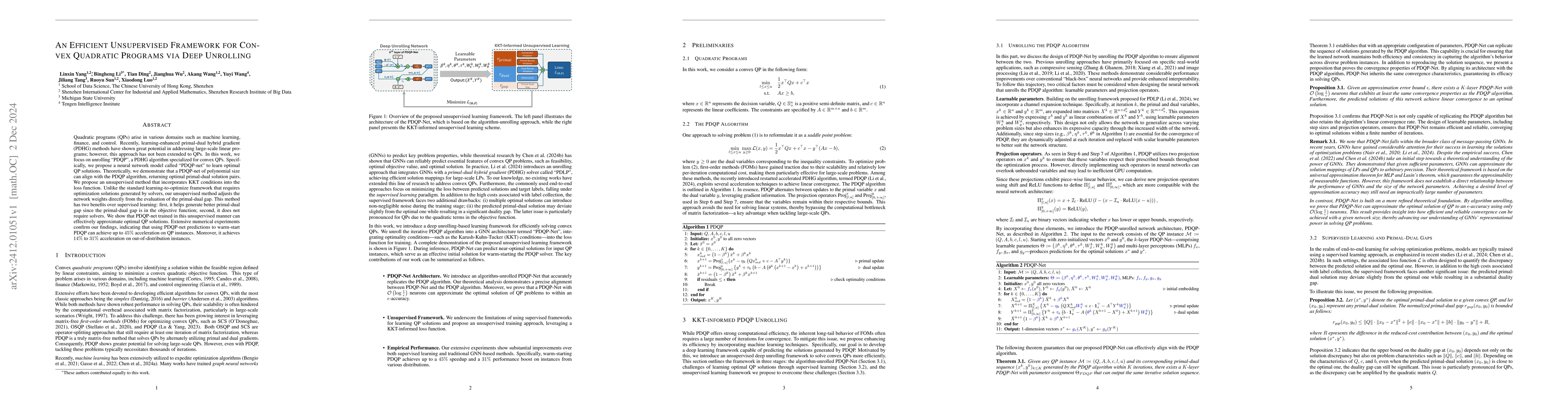 Thumbnail for An Efficient Unsupervised Framework for Convex Quadratic Programs via
  Deep Unrolling