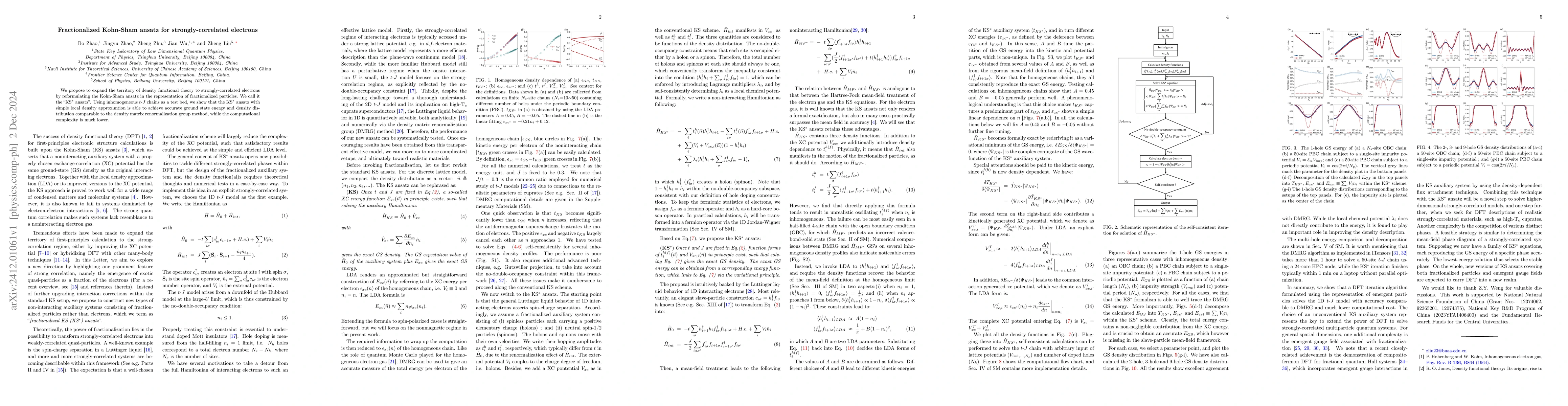 Thumbnail for Fractionalized Kohn-Sham ansatz for strongly-correlated electrons