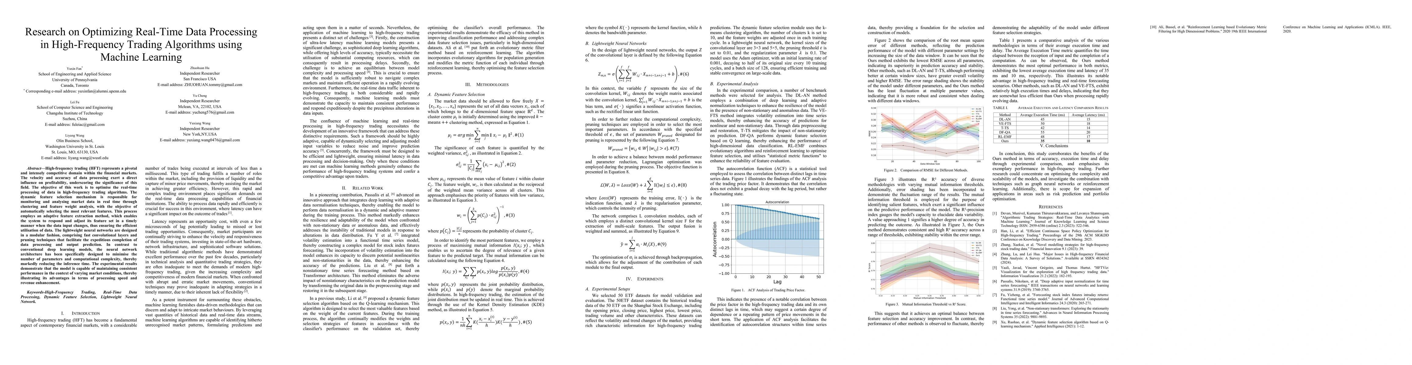 Thumbnail for Research on Optimizing Real-Time Data Processing in High-Frequency
  Trading Algorithms using Machine Learning