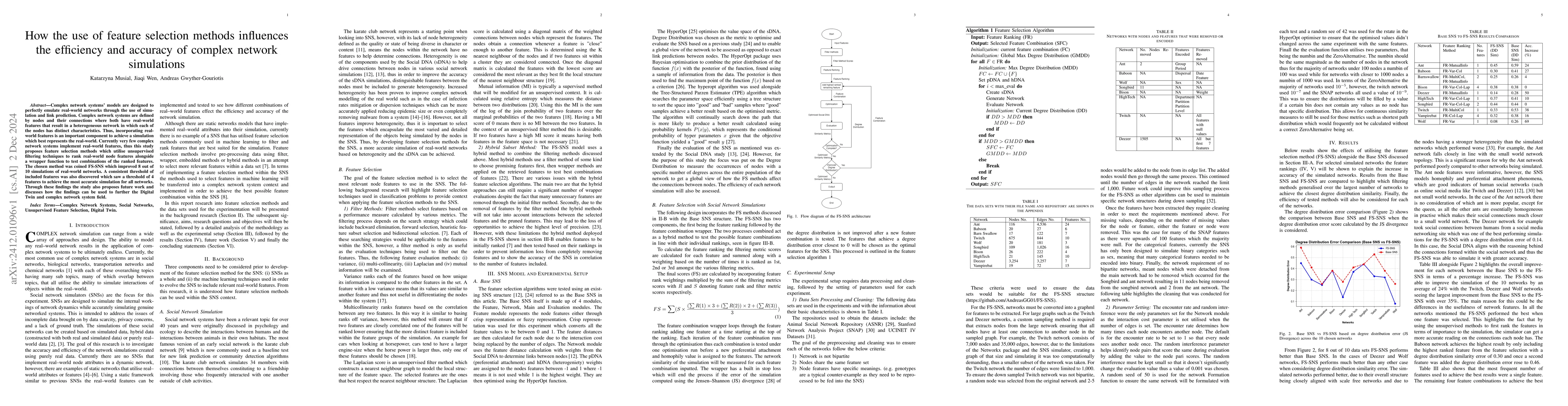 Thumbnail for How the use of feature selection methods influences the efficiency and
  accuracy of complex network simulations