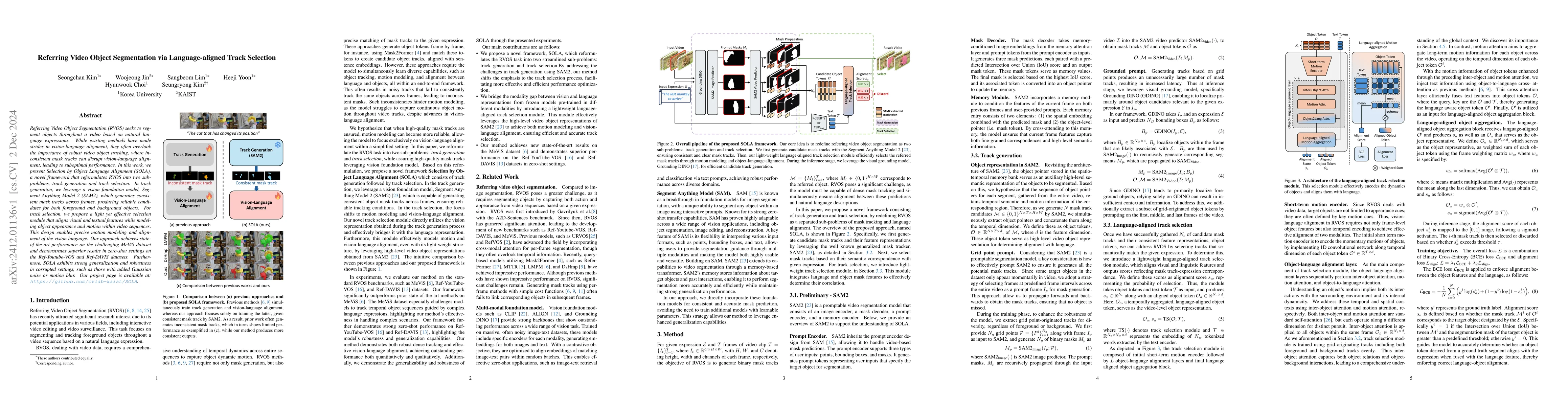 Thumbnail for Referring Video Object Segmentation via Language-aligned Track Selection
