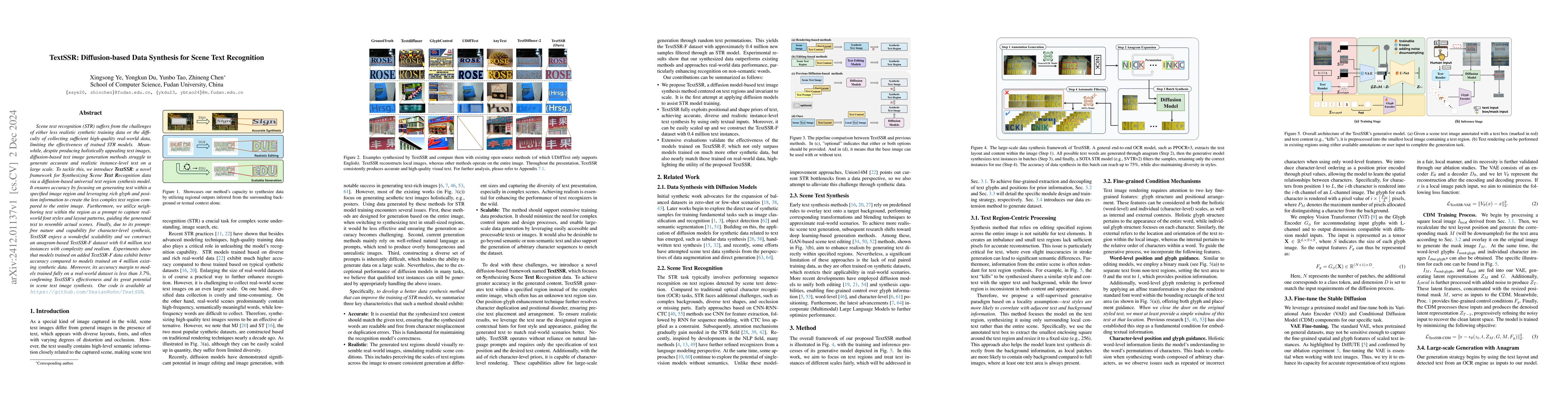 Thumbnail for TextSSR: Diffusion-based Data Synthesis for Scene Text Recognition