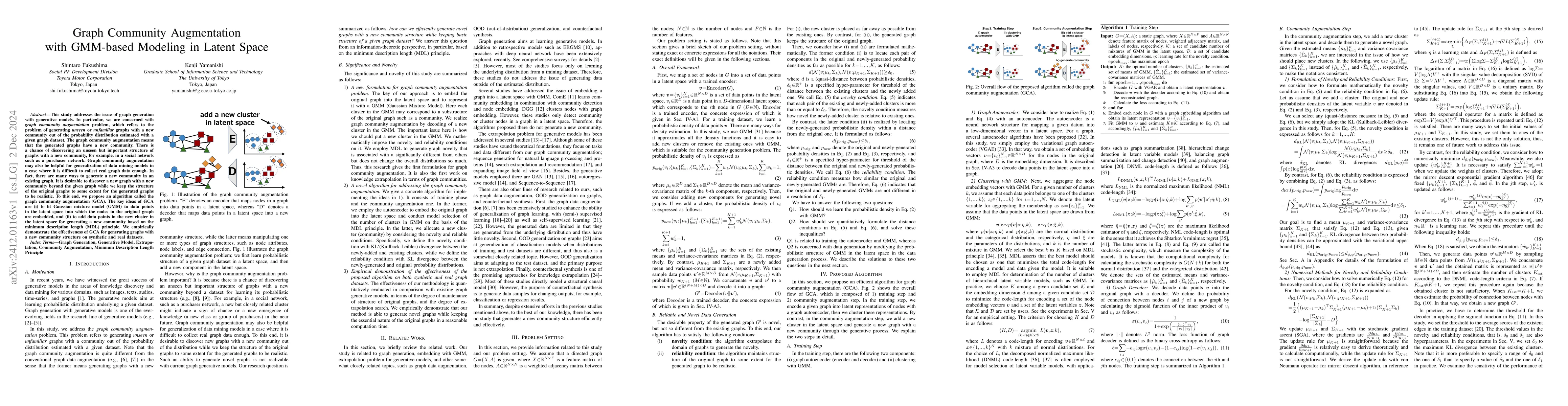 Thumbnail for Graph Community Augmentation with GMM-based Modeling in Latent Space