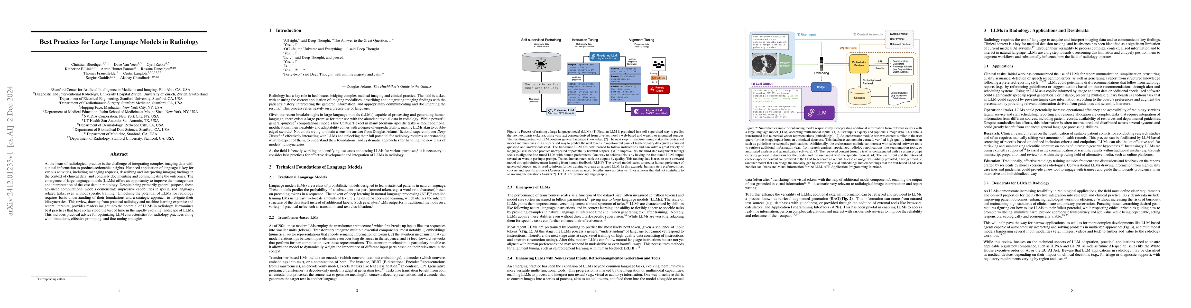 Thumbnail for Best Practices for Large Language Models in Radiology