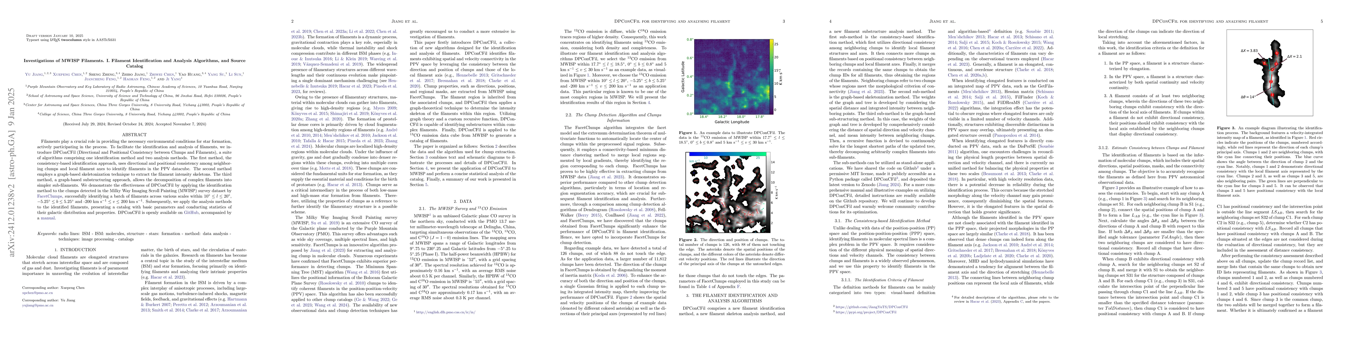 Thumbnail for Investigations of MWISP Filaments. I. Filament Identification and
  Analysis Algorithms, and Source Catalogue