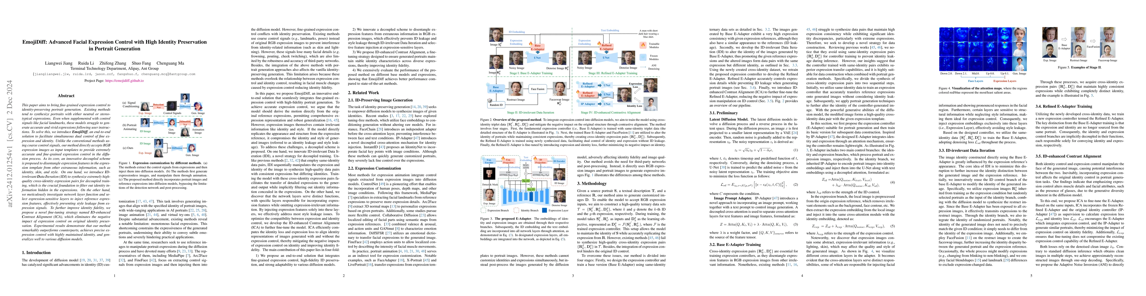 Thumbnail for EmojiDiff: Advanced Facial Expression Control with High Identity
  Preservation in Portrait Generation