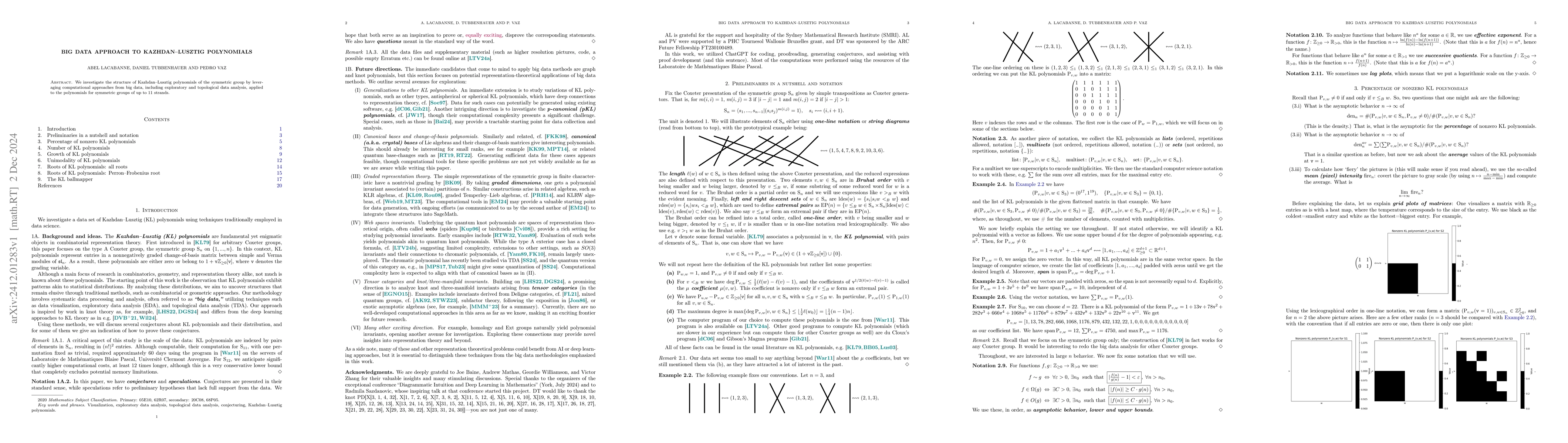 Thumbnail for Big data approach to Kazhdan-Lusztig polynomials