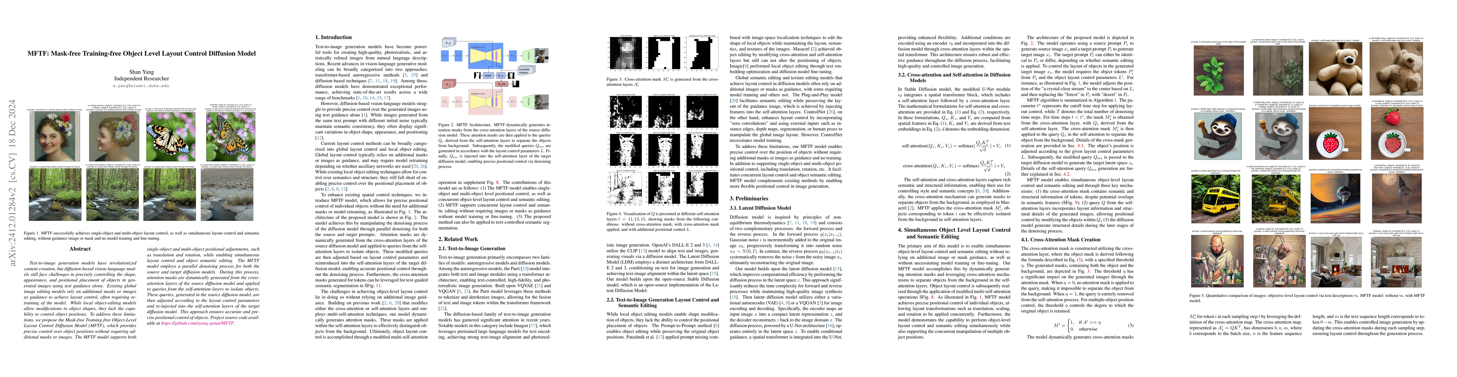 Thumbnail for MFTF: Mask-free Training-free Object Level Layout Control Diffusion
  Model