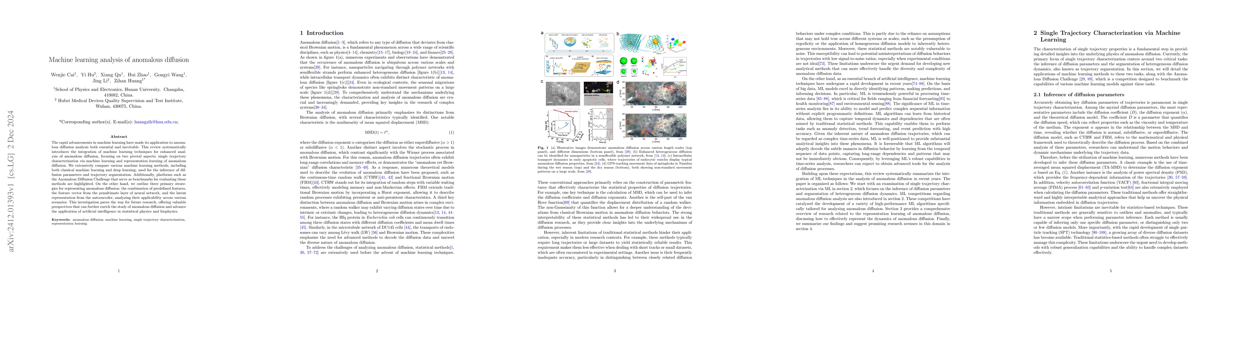 Thumbnail for Machine Learning Analysis of Anomalous Diffusion