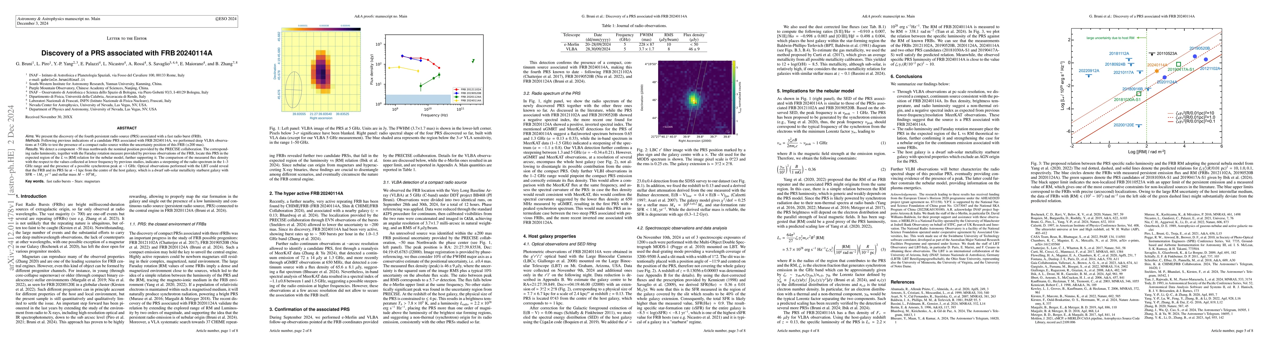 Thumbnail for Discovery of a PRS associated with FRB 20240114A