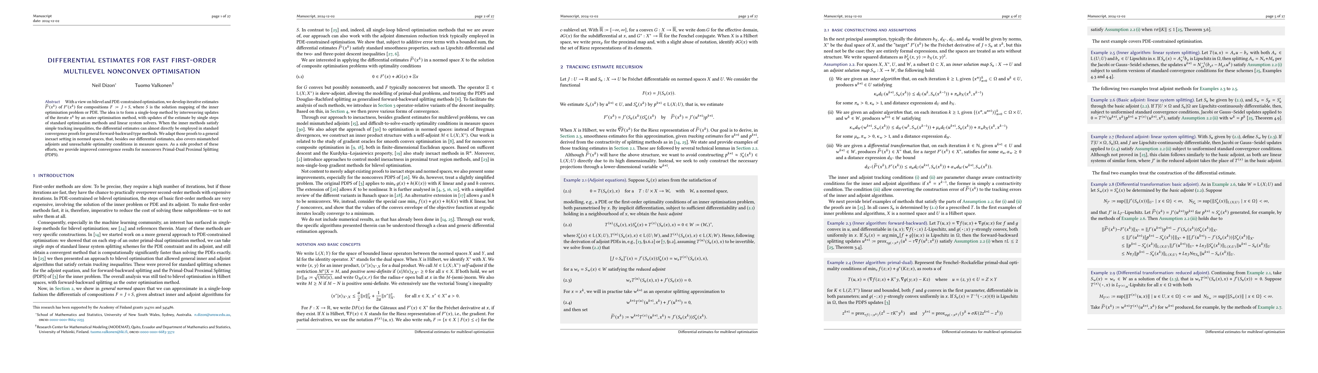 Thumbnail for Differential estimates for fast first-order multilevel nonconvex
  optimisation