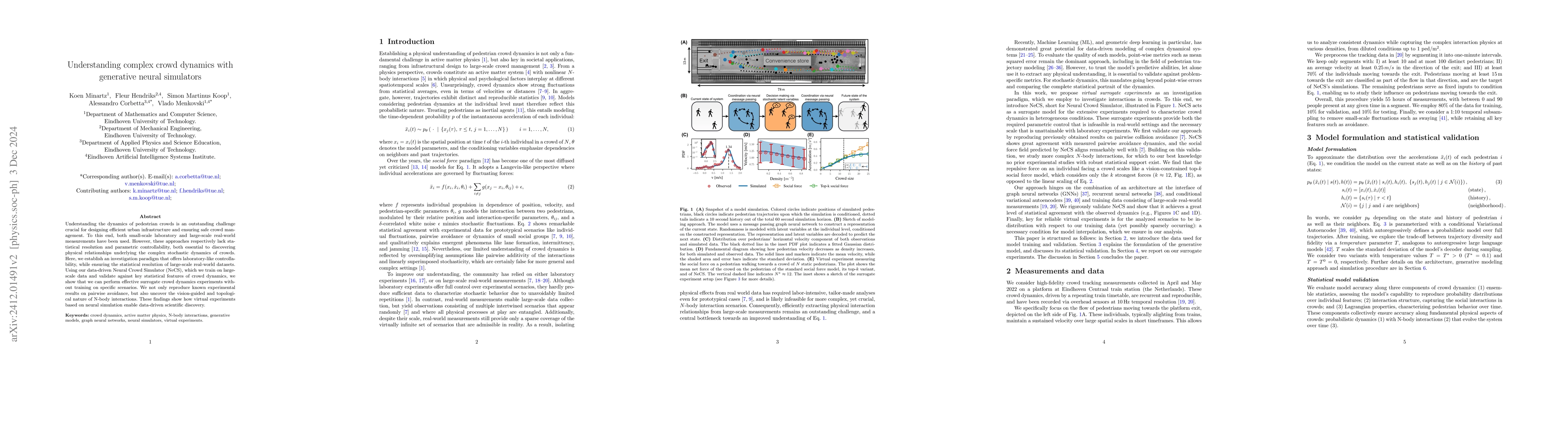 Thumbnail for Understanding complex crowd dynamics with generative neural simulators