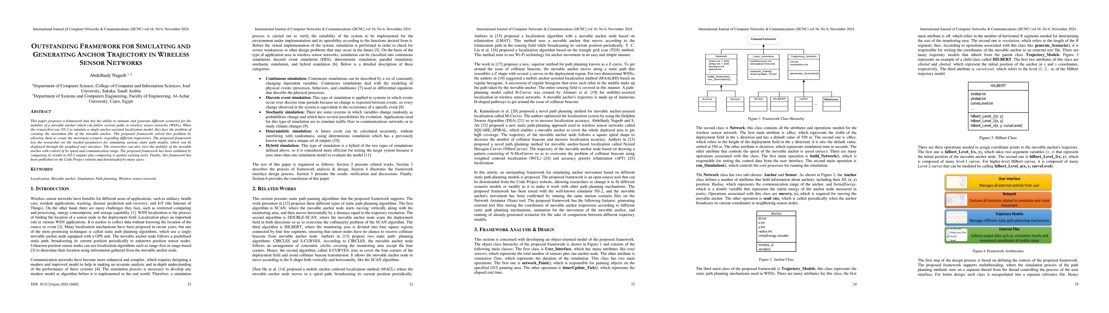 Thumbnail for Outstanding framework for simulating and generating anchor trajectory in
  wireless sensor networks