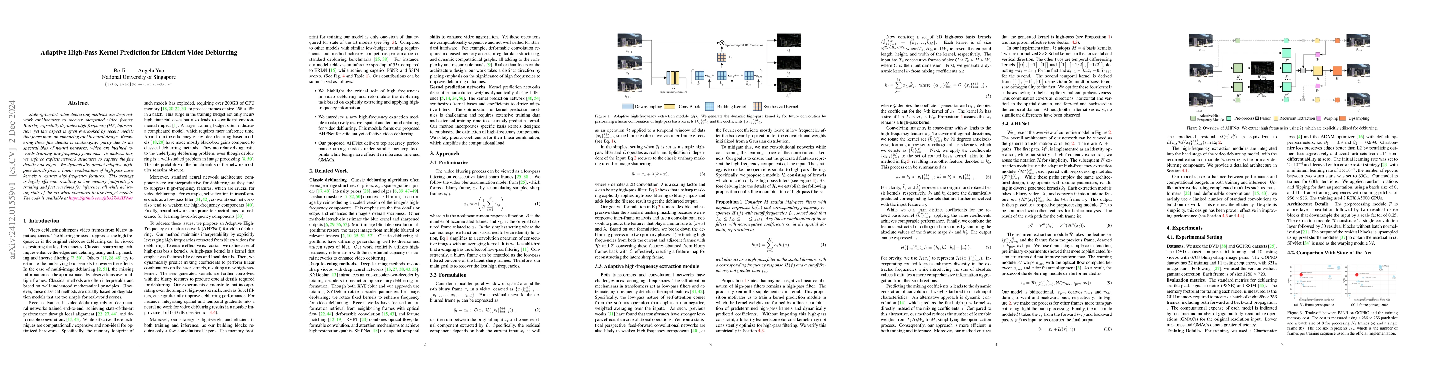 Thumbnail for Adaptive High-Pass Kernel Prediction for Efficient Video Deblurring
