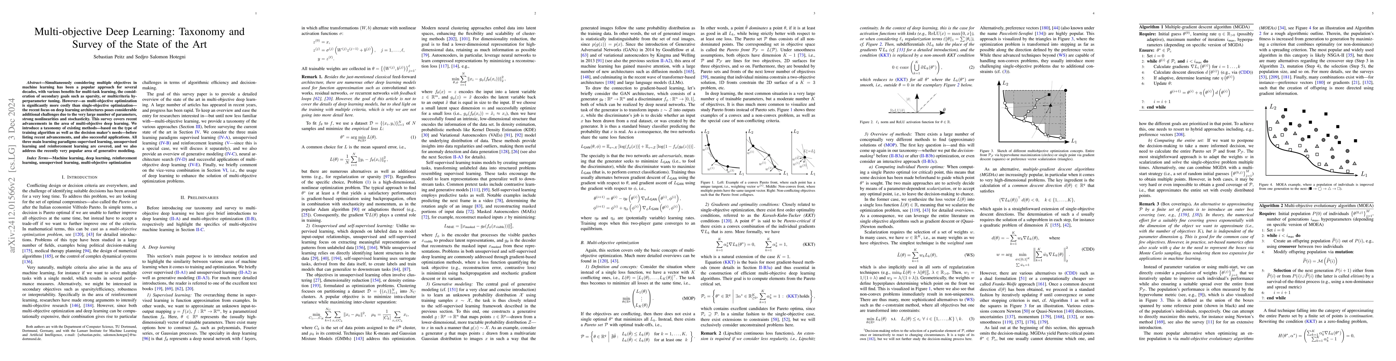 Thumbnail for Multi-objective Deep Learning: Taxonomy and Survey of the State of the
  Art