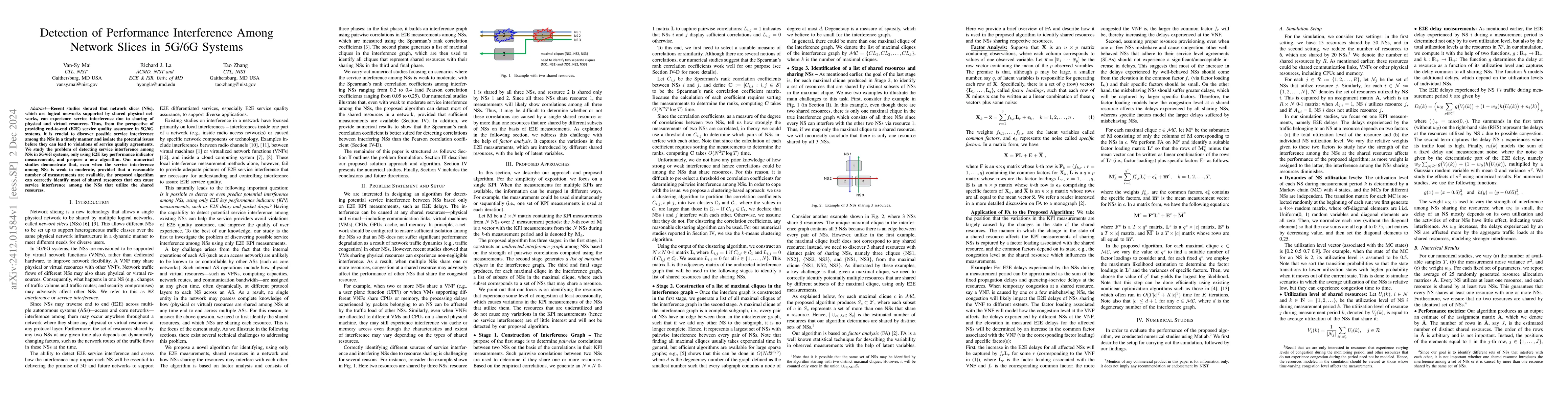 Thumbnail for Detection of Performance Interference Among Network Slices in 5G/6G
  Systems