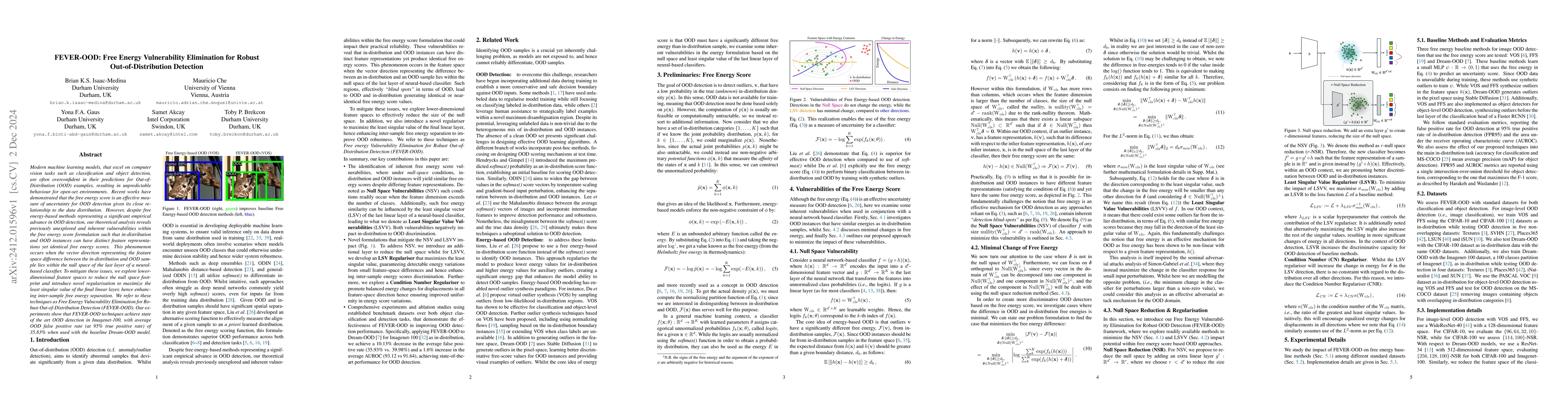 Thumbnail for FEVER-OOD: Free Energy Vulnerability Elimination for Robust
  Out-of-Distribution Detection