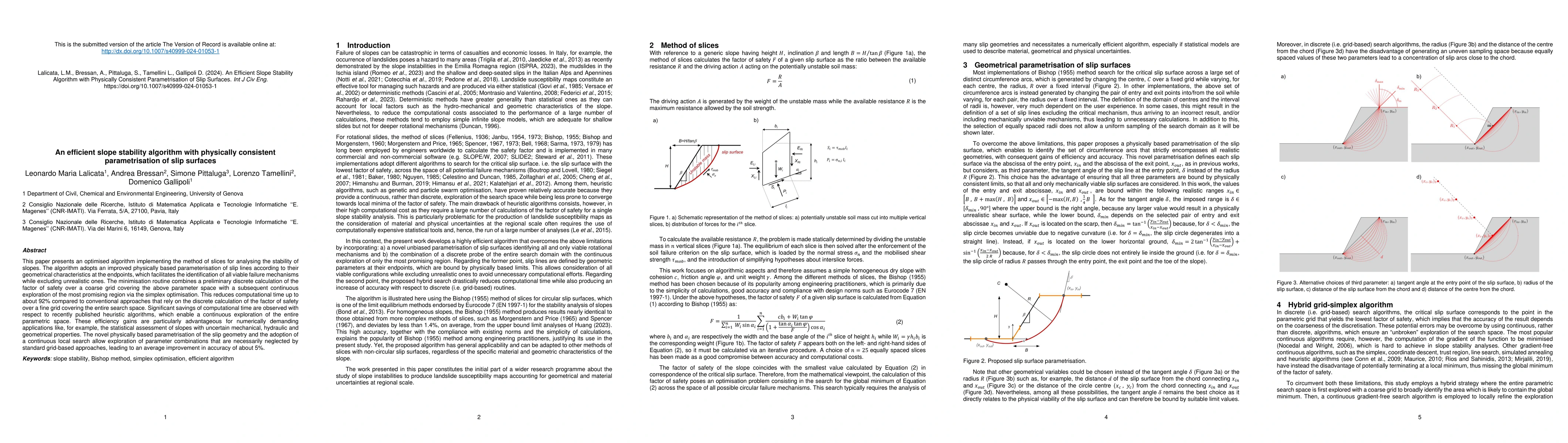 Thumbnail for An efficient slope stability algorithm with physically consistent
  parametrisation of slip surfaces