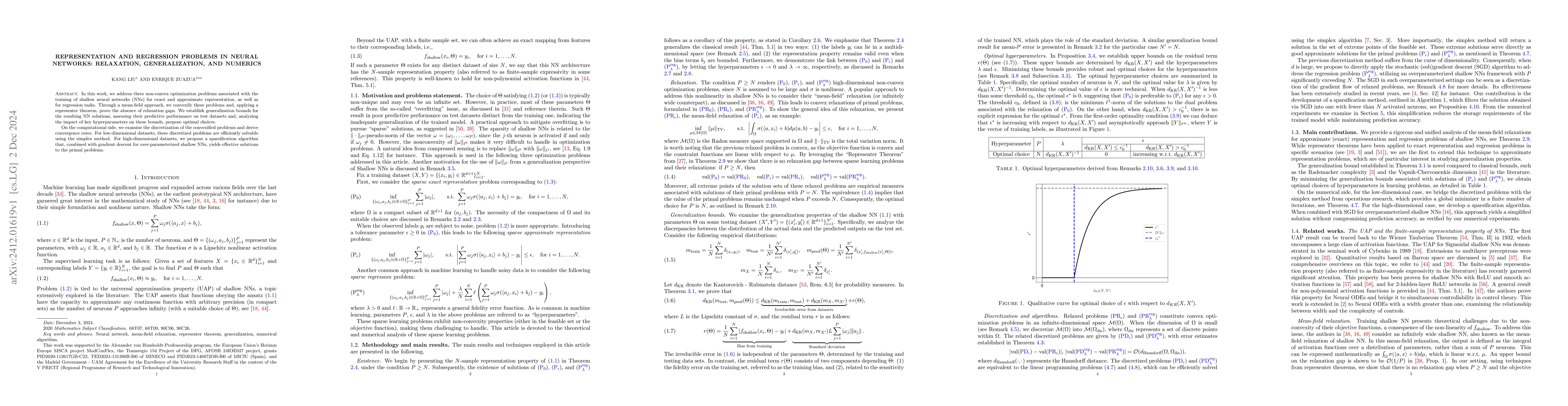 Thumbnail for Representation and Regression Problems in Neural Networks: Relaxation,
  Generalization, and Numerics