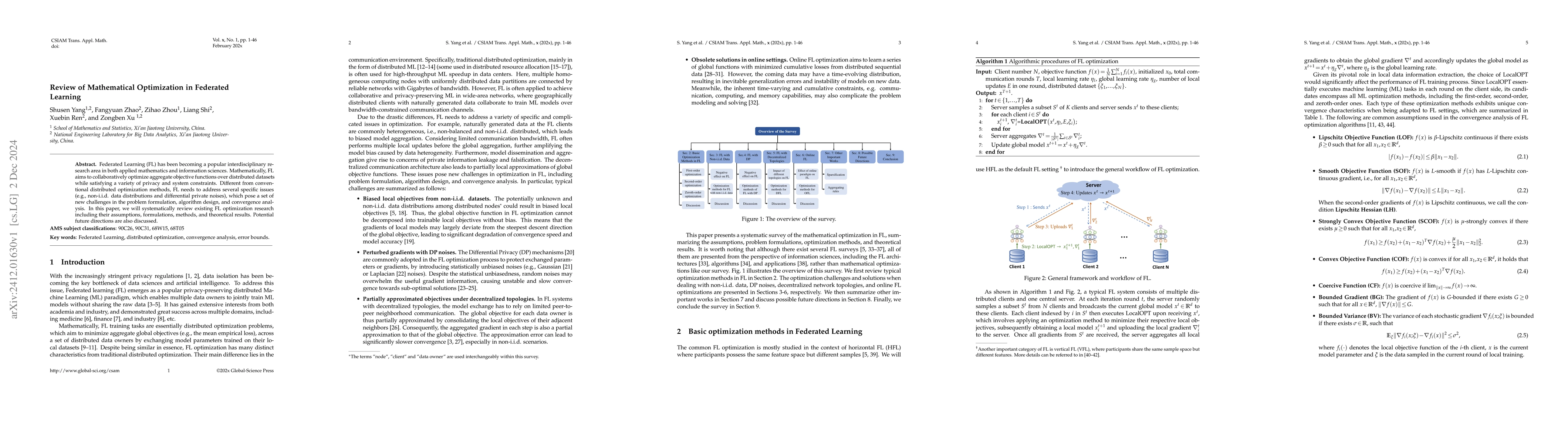 Thumbnail for Review of Mathematical Optimization in Federated Learning