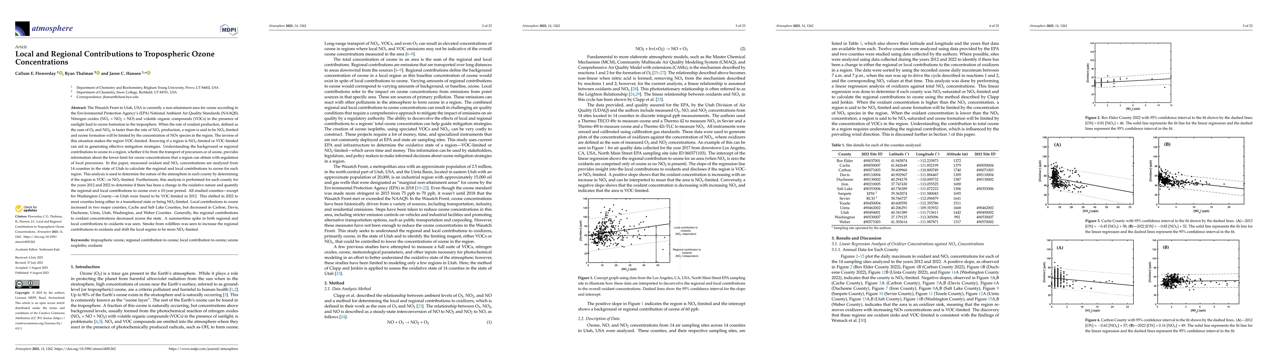 Thumbnail for Local and Regional Contributions to Tropospheric Ozone Concentrations