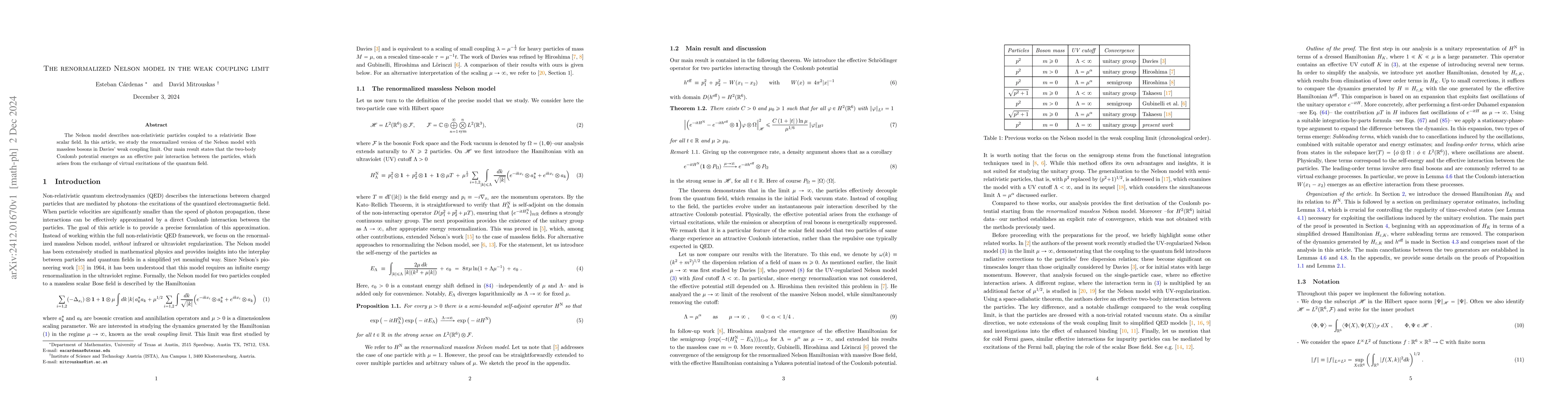 Thumbnail for The renormalized Nelson model in the weak coupling limit