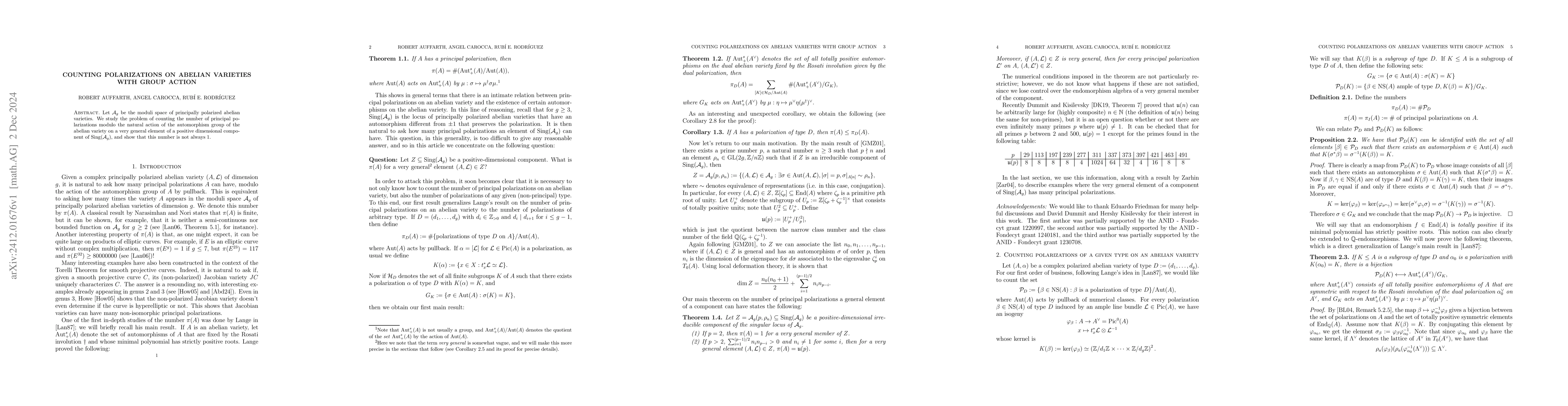 Thumbnail for Counting polarizations on abelian varieties with group action
