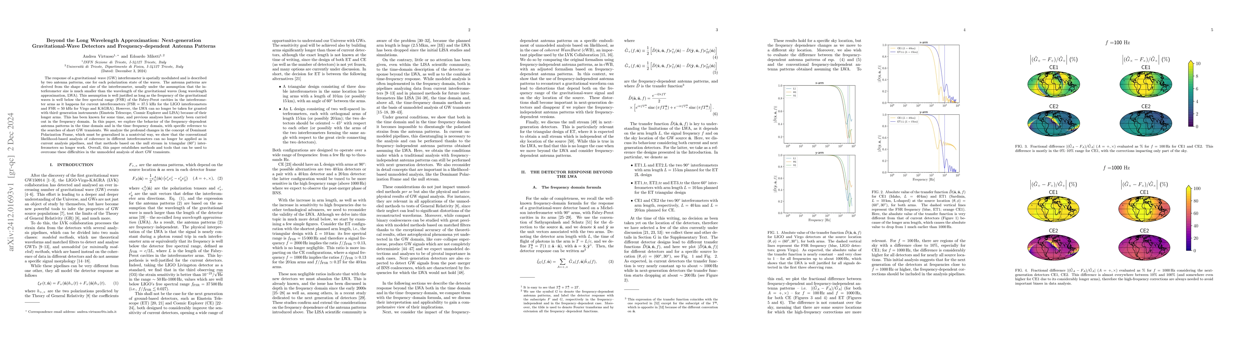 Thumbnail for Beyond the Long Wavelength Approximation: Next-generation
  Gravitational-Wave Detectors and Frequency-dependent Antenna Patterns