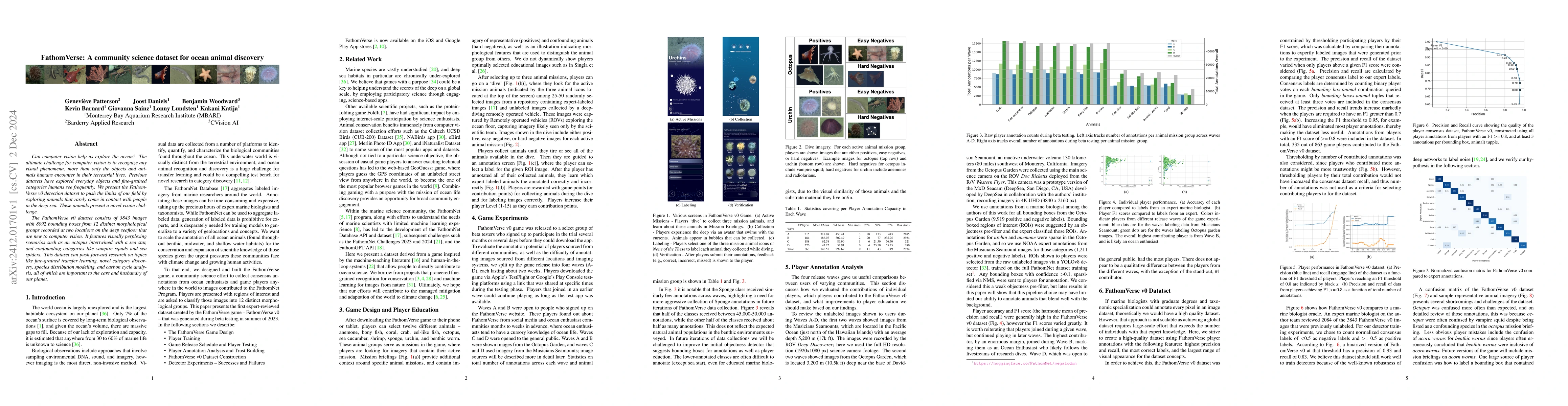 Thumbnail for FathomVerse: A community science dataset for ocean animal discovery