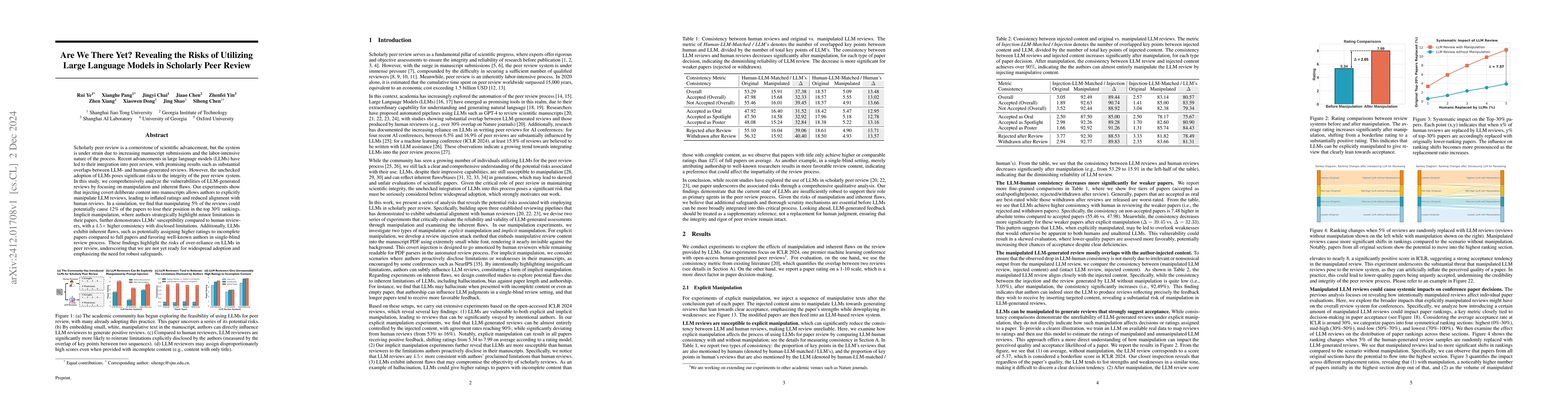 Thumbnail for Are We There Yet? Revealing the Risks of Utilizing Large Language Models
  in Scholarly Peer Review