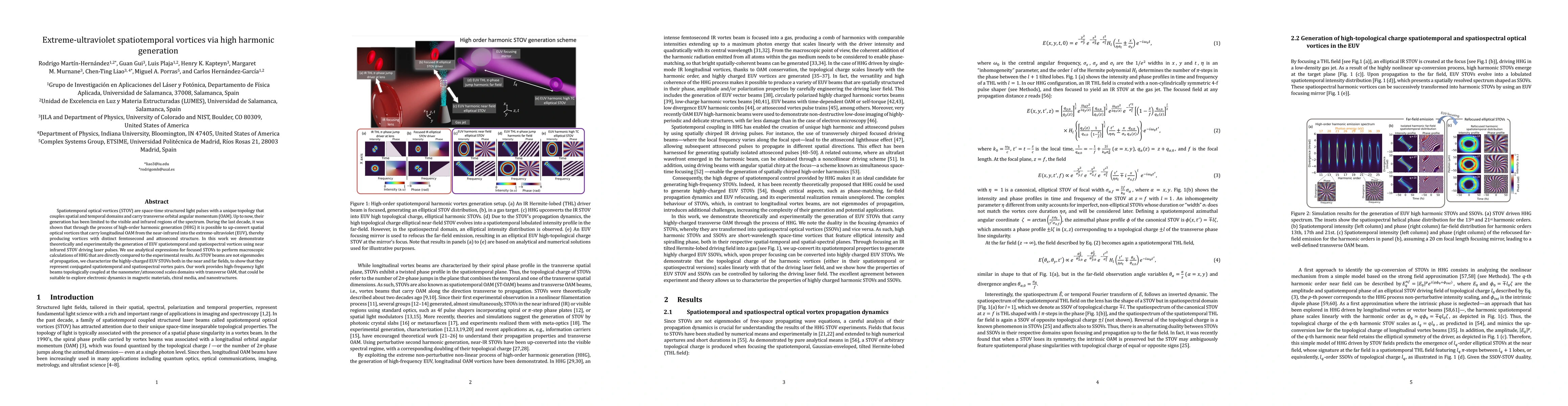 Thumbnail for Extreme-ultraviolet spatiotemporal vortices via high harmonic generation