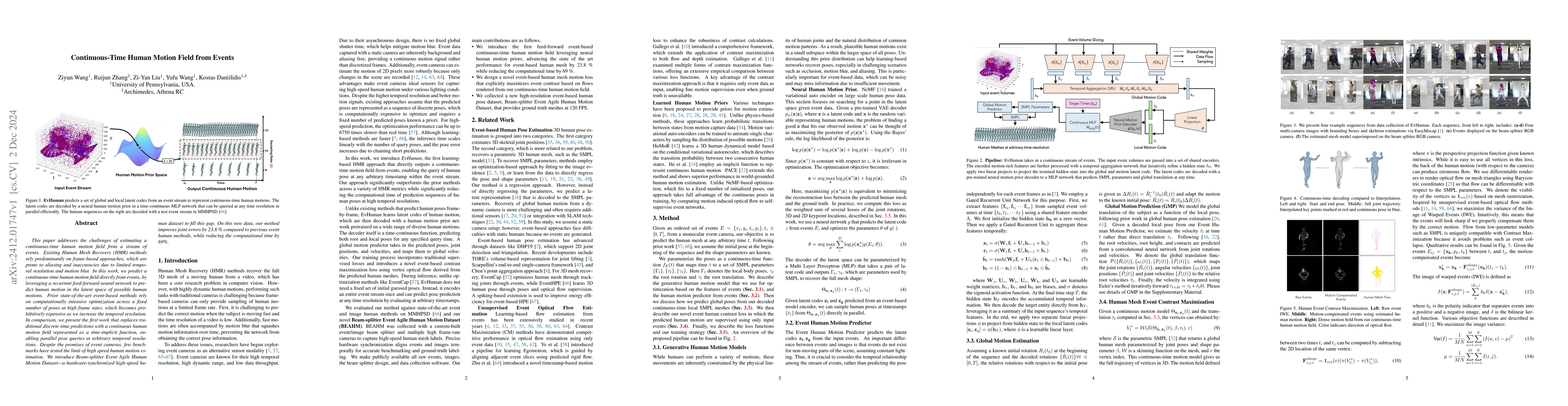 Thumbnail for Continuous-Time Human Motion Field from Events