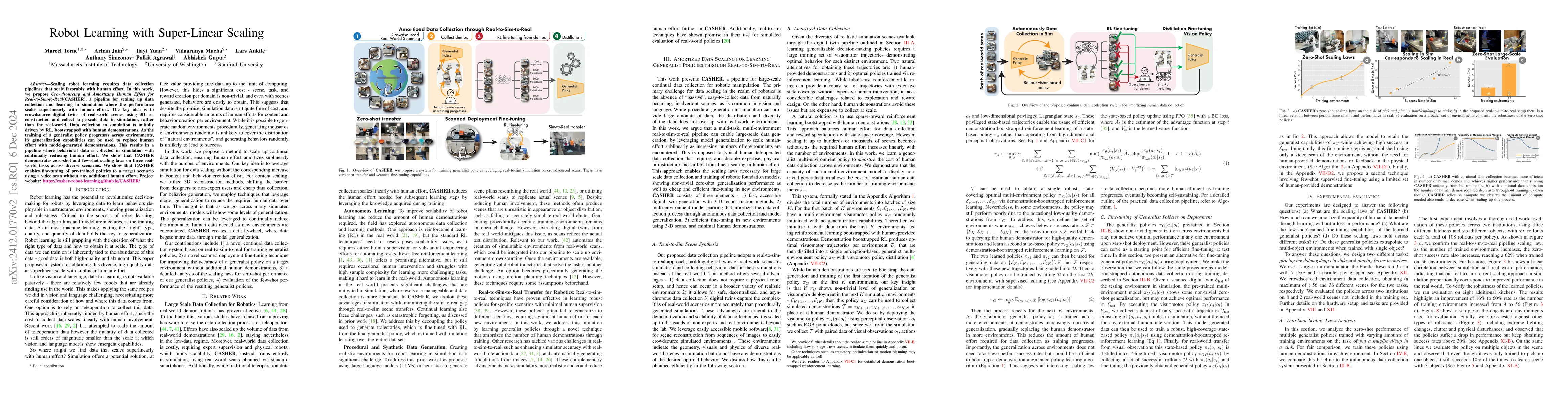 Thumbnail for Robot Learning with Super-Linear Scaling