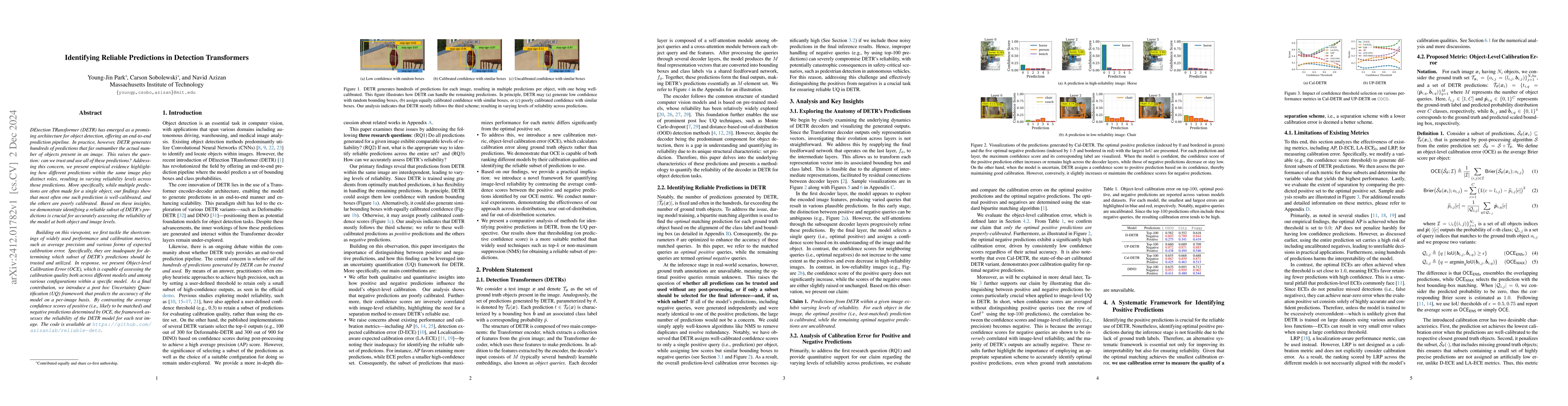 Thumbnail for Identifying Reliable Predictions in Detection Transformers