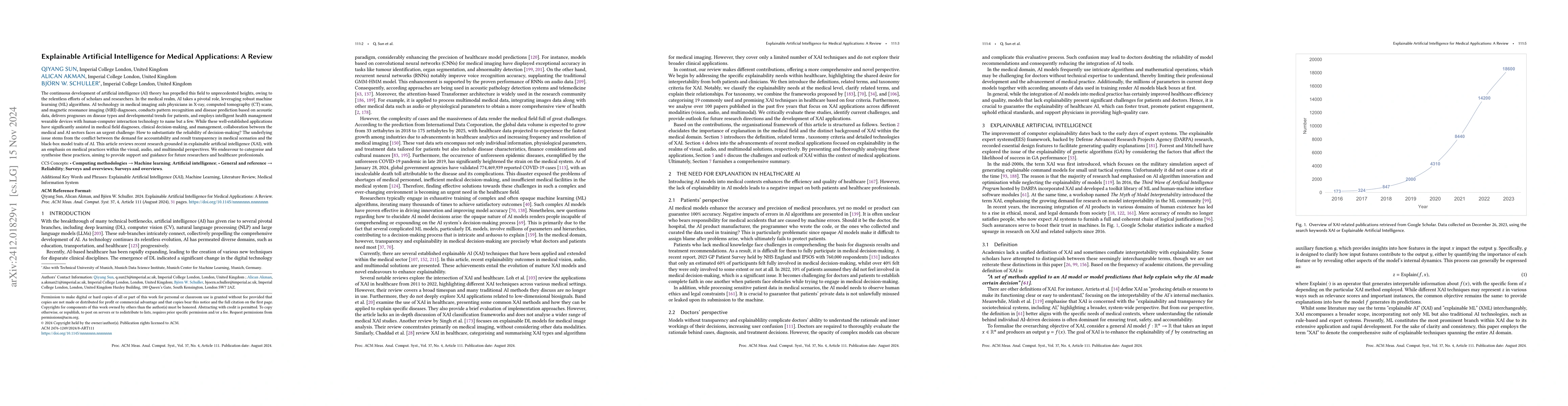 Thumbnail for Explainable Artificial Intelligence for Medical Applications: A Review