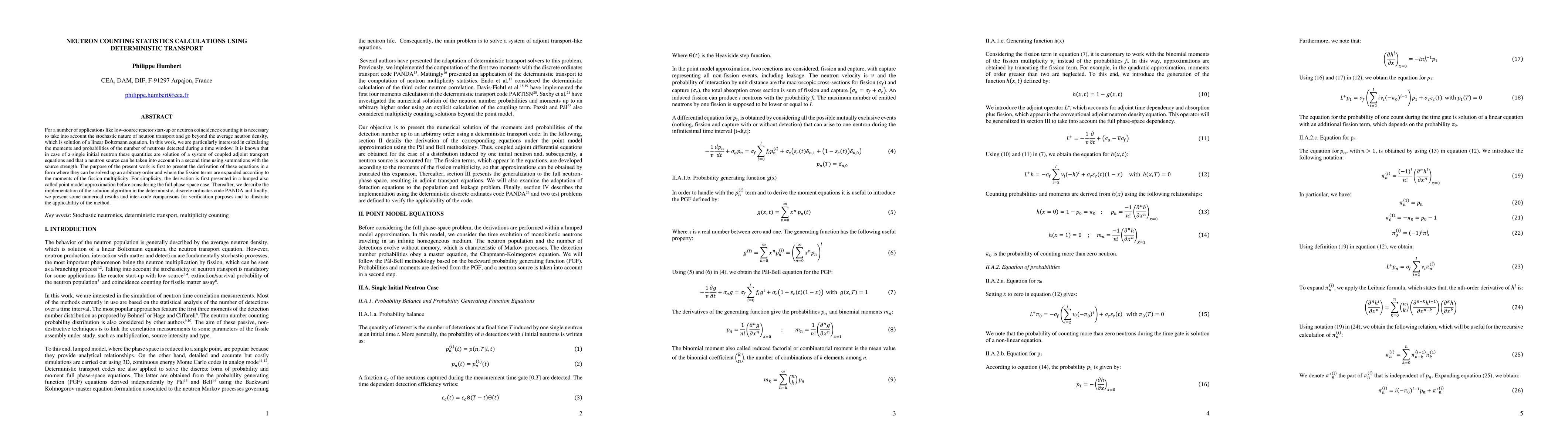 Thumbnail for Neutron Counting Statistics calculations Using Deterministic Transport