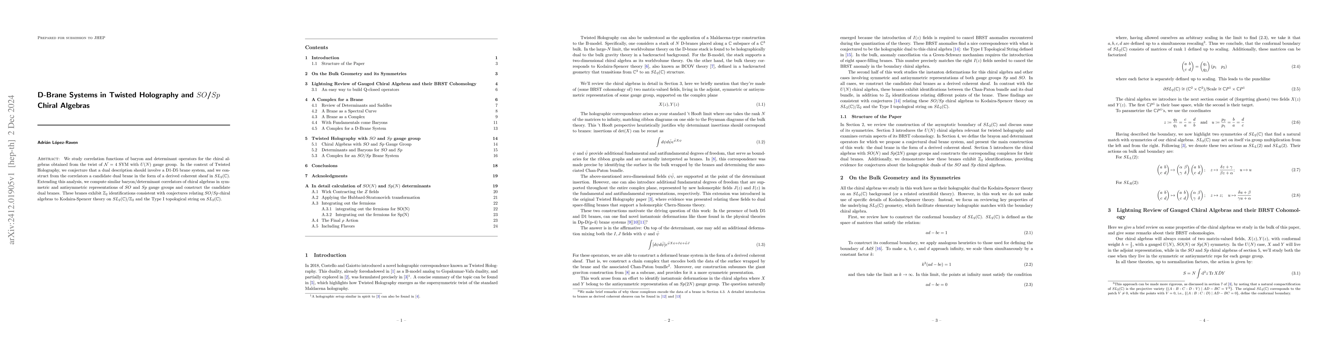 Thumbnail for D-Brane Systems in Twisted Holography and SO/Sp Chiral Algebras