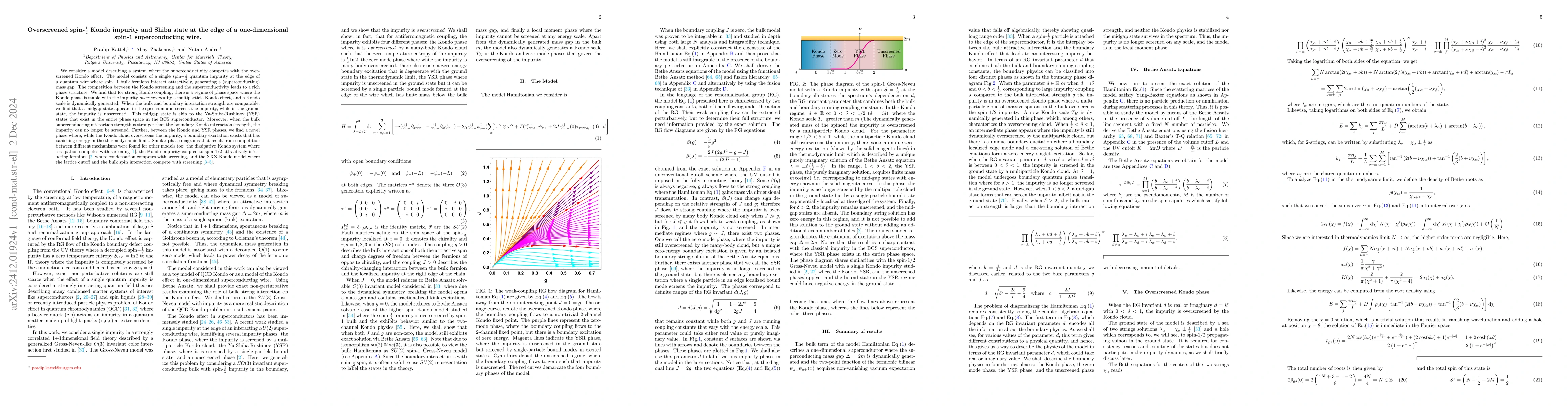 Thumbnail for Overscreened spin-$\frac{1}{2}$ Kondo impurity and Shiba state at the
  edge of a one-dimensional spin-1 superconducting wire