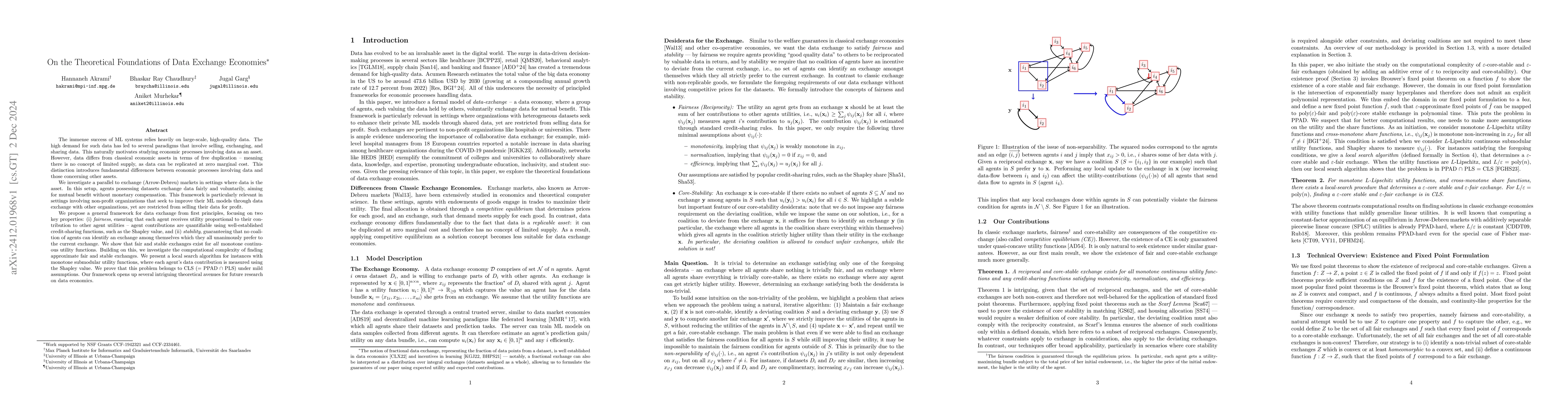 Thumbnail for On the Theoretical Foundations of Data Exchange Economies