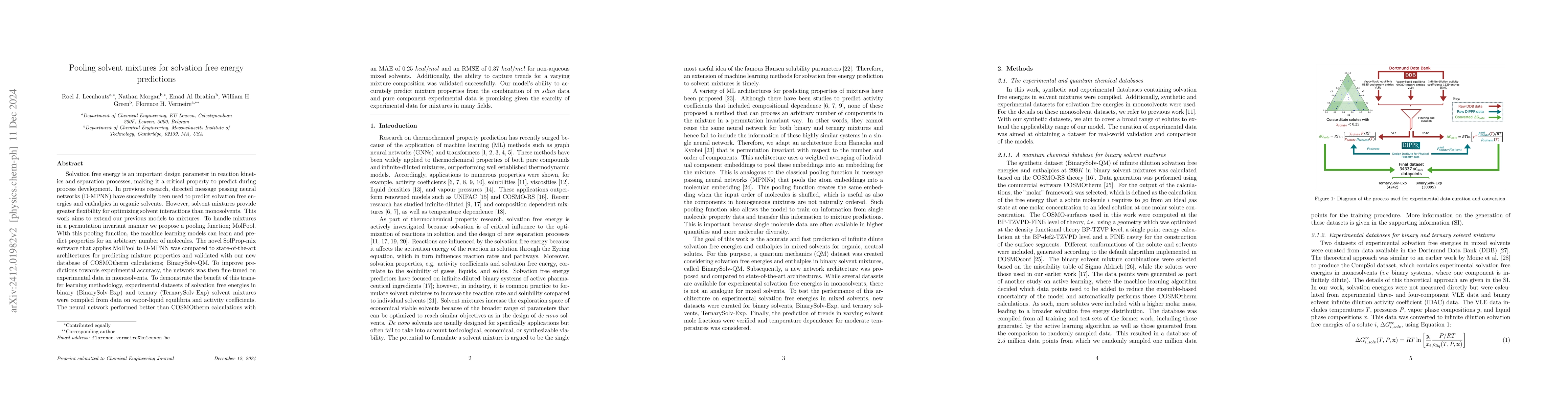 Thumbnail for Pooling Solvent Mixtures for Solvation Free Energy Predictions