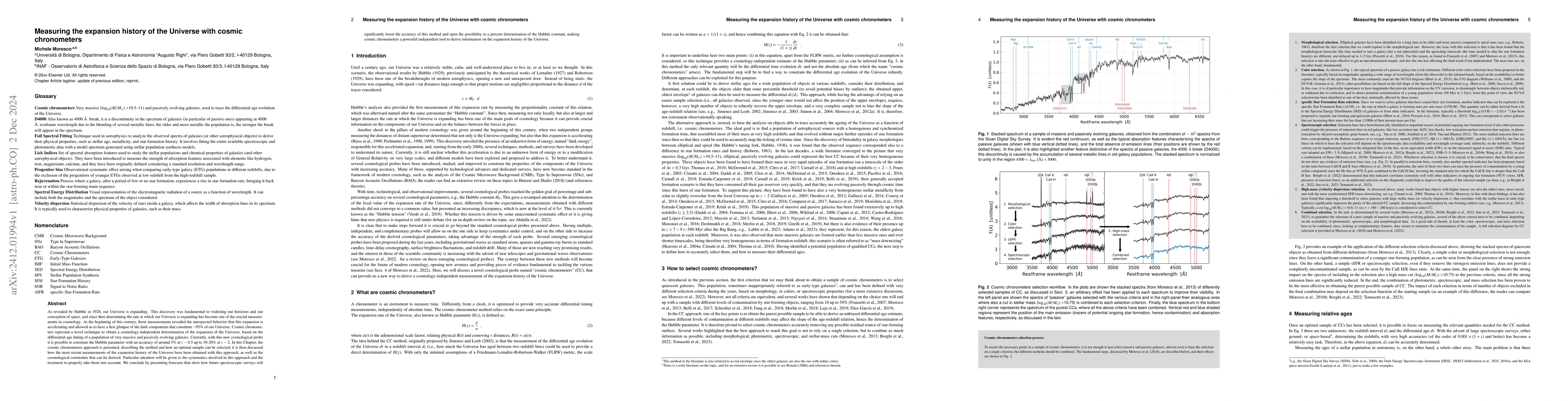 Thumbnail for Measuring the expansion history of the Universe with cosmic chronometers