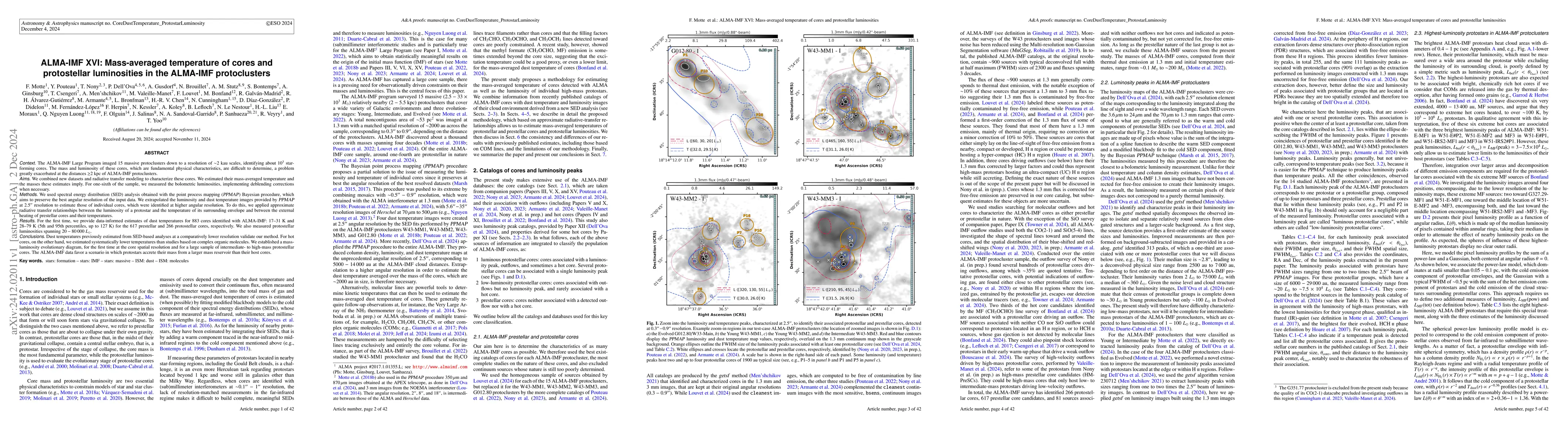 Thumbnail for ALMA-IMF XVI: Mass-averaged temperature of cores and protostellar
  luminosities in the ALMA-IMF protoclusters