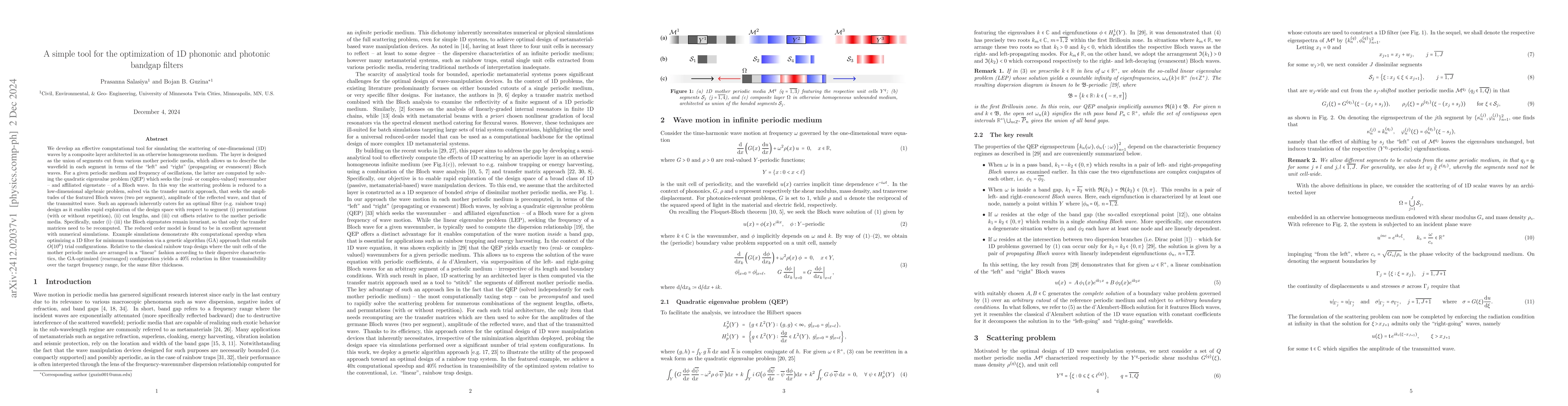 Thumbnail for A simple tool for the optimization of 1D phononic and photonic bandgap
  filters