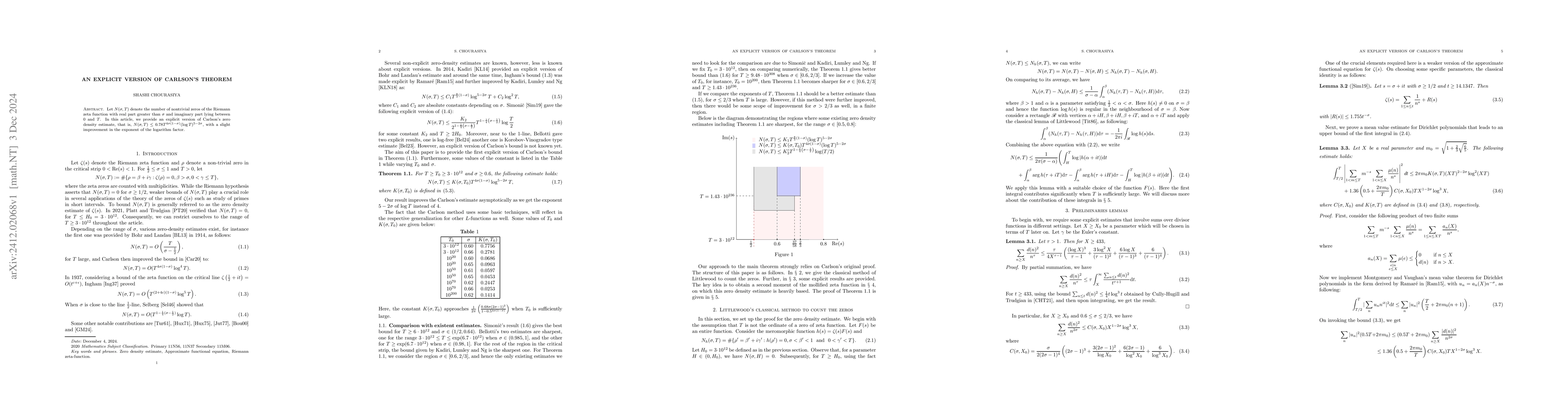 Thumbnail for An explicit version of Carlson's theorem